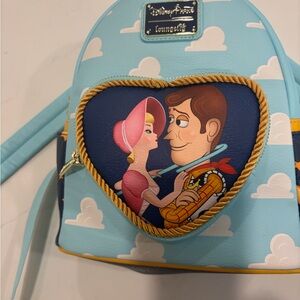 *RETIRED* Loungefly Disney Toy Story Heart Backpack - Light Blue and Navy